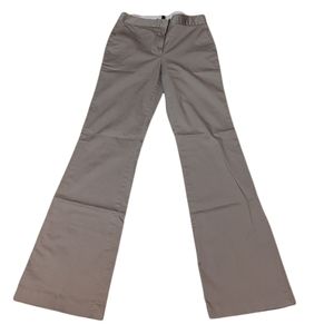 BCBG Azria Wide Leg Cotton Pants Taupe Women's Size 0.